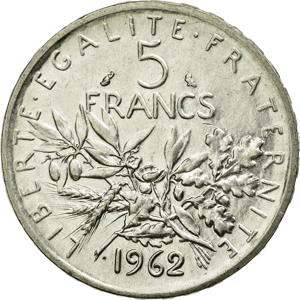 Coin, France, Semeuse, 5 Francs, 1962, Paris, MS(63), Silver, KM:926