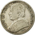 Coin, ITALIAN STATES, PAPAL STATES, Pius IX, 20 Baiocchi, 1860, Rome, VF(20-25)