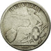 Moeda, Suíça, Franc, 1861, Bern, VG(8-10), Prata, KM:9a