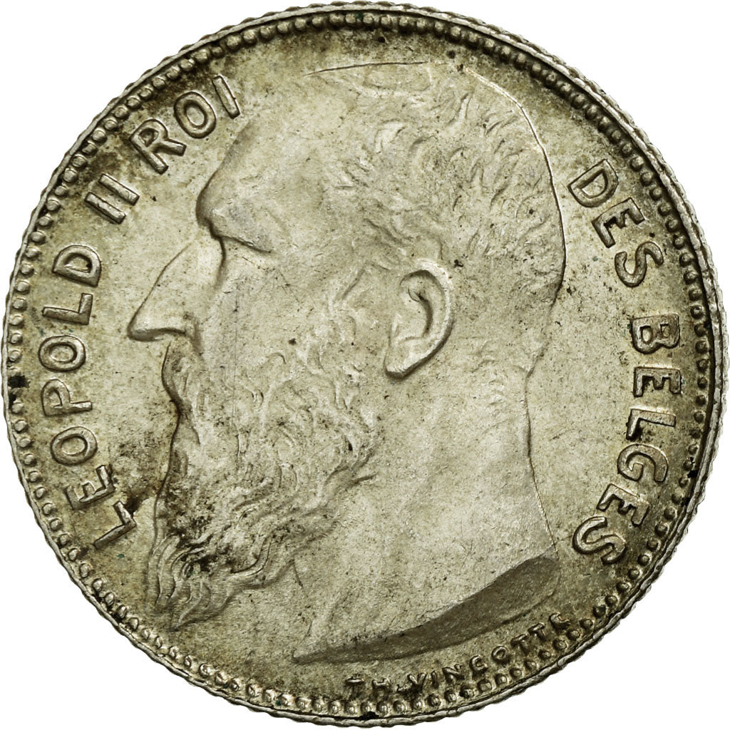Monnaie, Belgique, Leopold II, Franc, 1909, SPL, Argent, KM:56.1