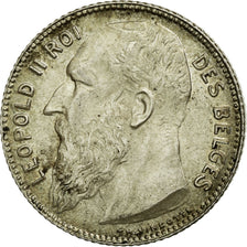 Monnaie, Belgique, Leopold II, Franc, 1909, SPL, Argent, KM:56.1