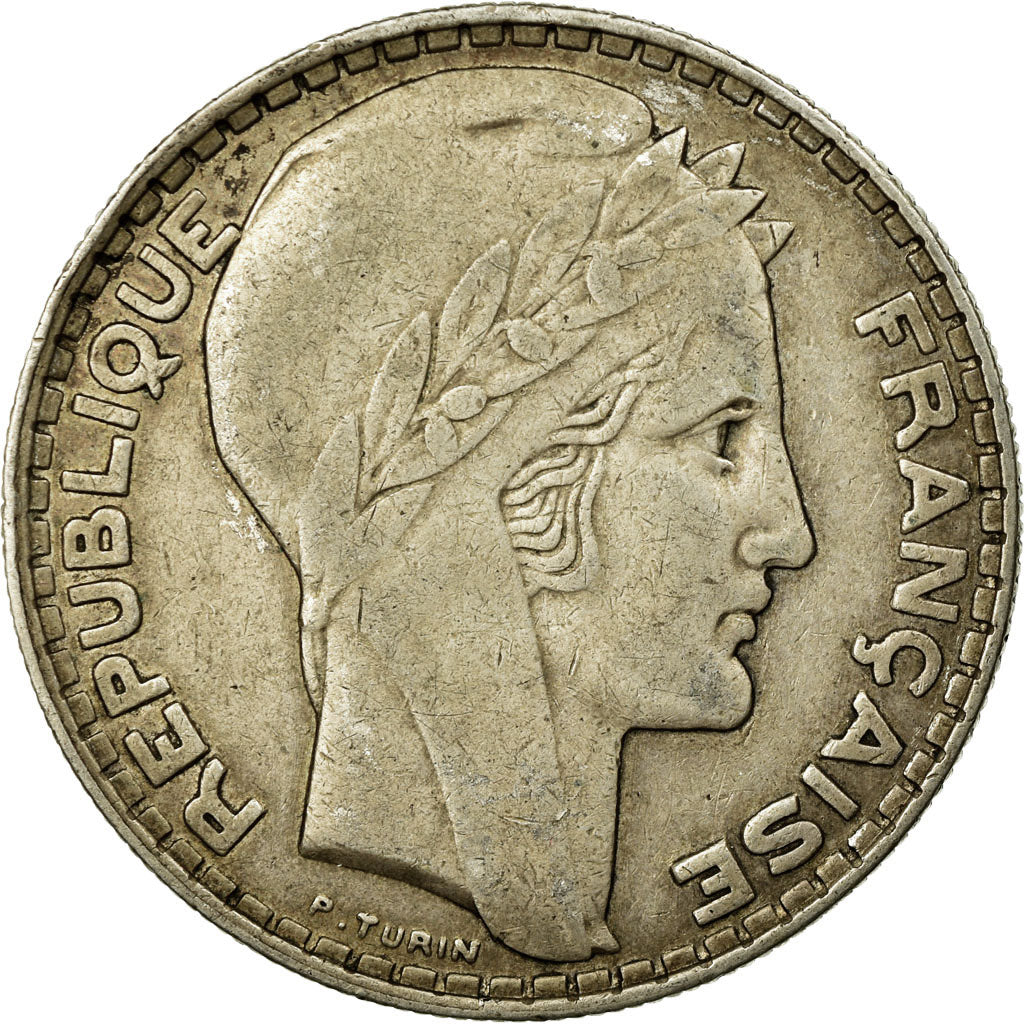Coin, France, Turin, 20 Francs, 1933, Paris, VF(30-35), Silver, KM:879