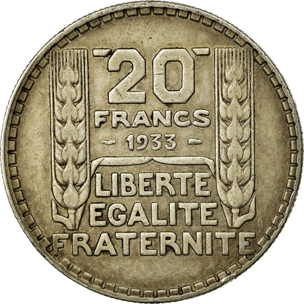 Coin, France, Turin, 20 Francs, 1933, Paris, VF(30-35), Silver, KM:879