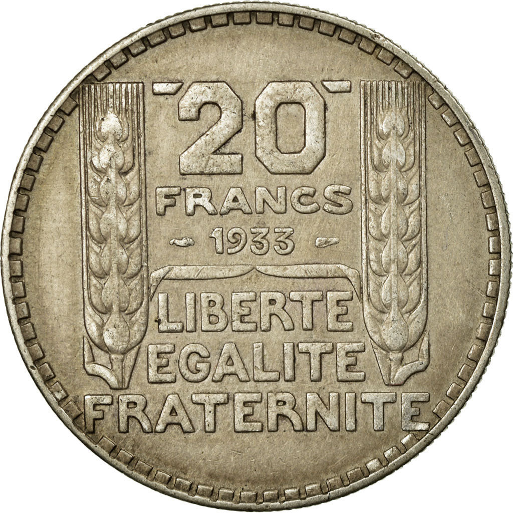 Monnaie, France, Turin, 20 Francs, 1933, Paris, TB+, Argent, Gadoury:852, KM:879