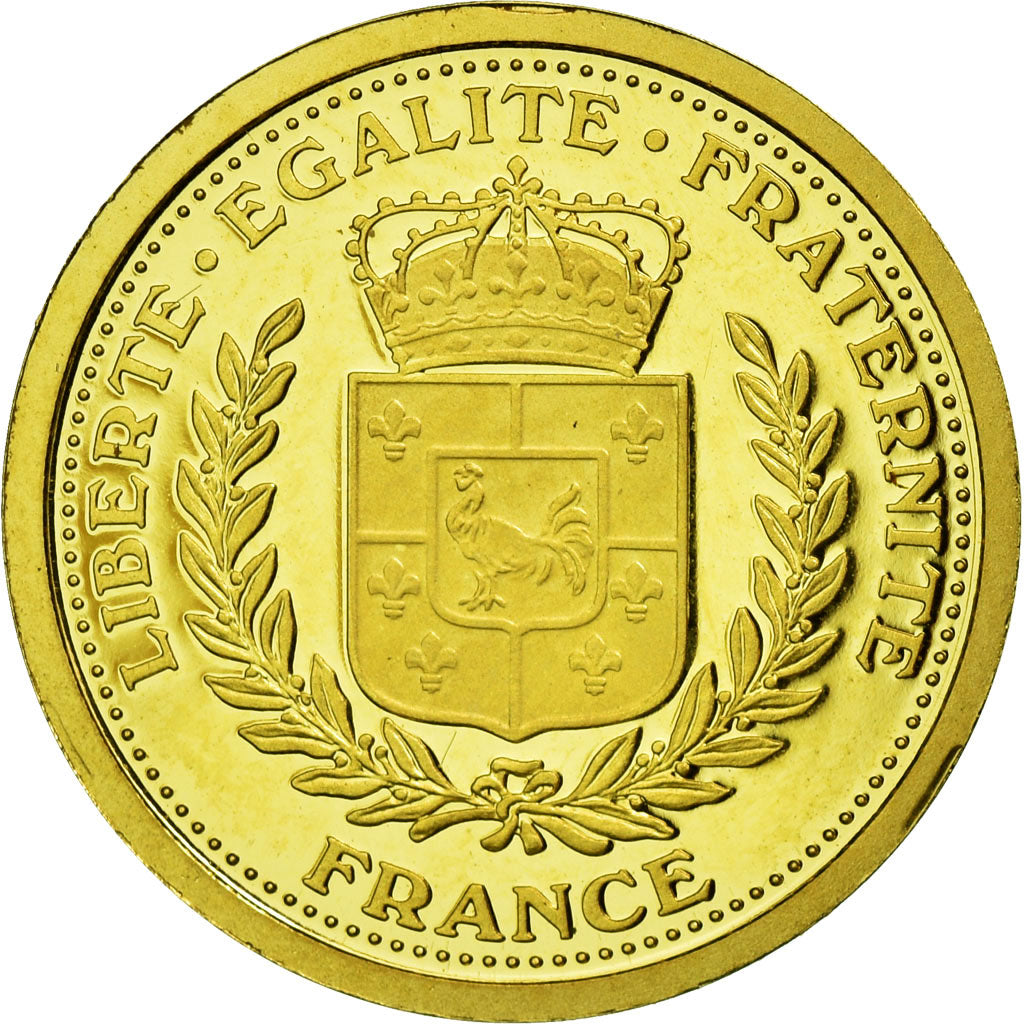 France, Médaille, Louis XIV Roi Soleil, FDC, Or