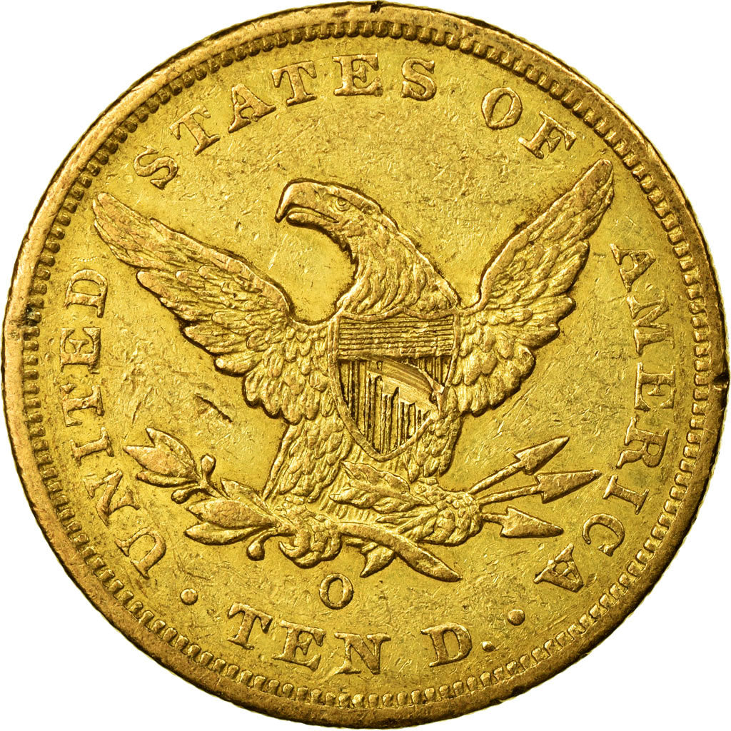 Moneda, Estados Unidos, Coronet Head, $10, Eagle, 1860, U.S. Mint, New Orleans
