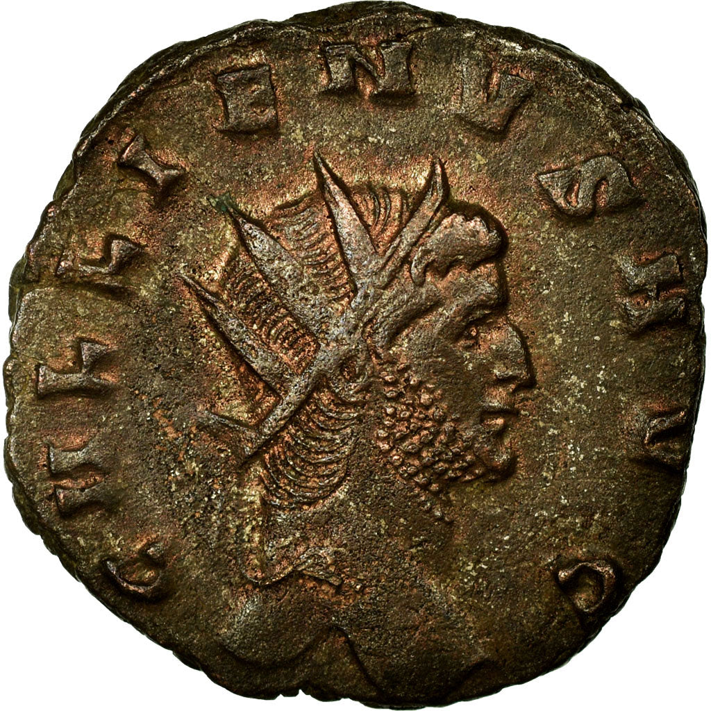 Moneda, Gallienus, Antoninianus, AD 260-268, Rome, MBC, Vellón, RIC:193