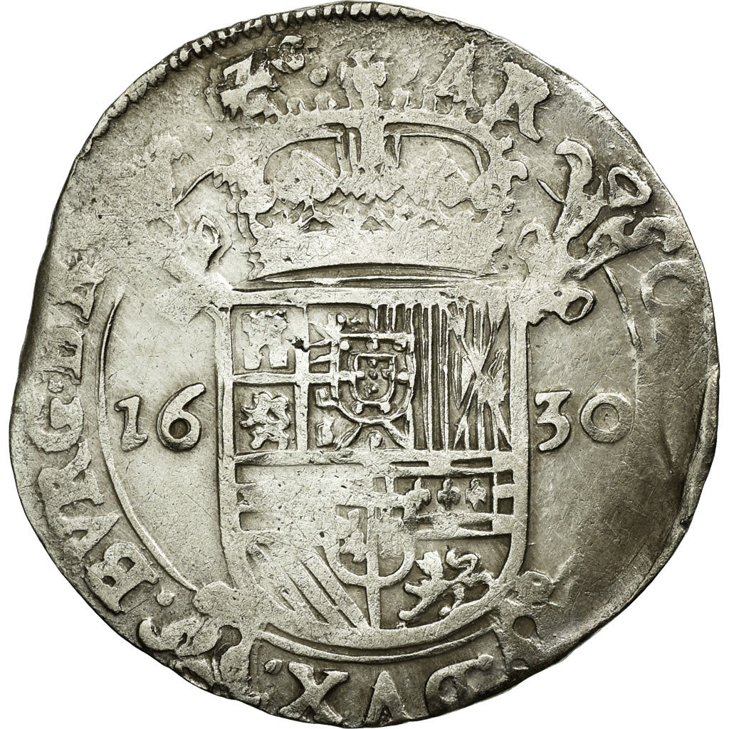 Coin, Spanish Netherlands, Philip IV, Escalin, 1630, Brussels, EF(40-45)