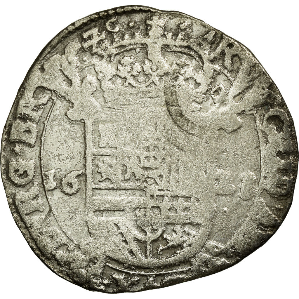 Coin, Spanish Netherlands, Philip IV, Escalin, 1623, Bois-Le-Duc, VF(20-25)