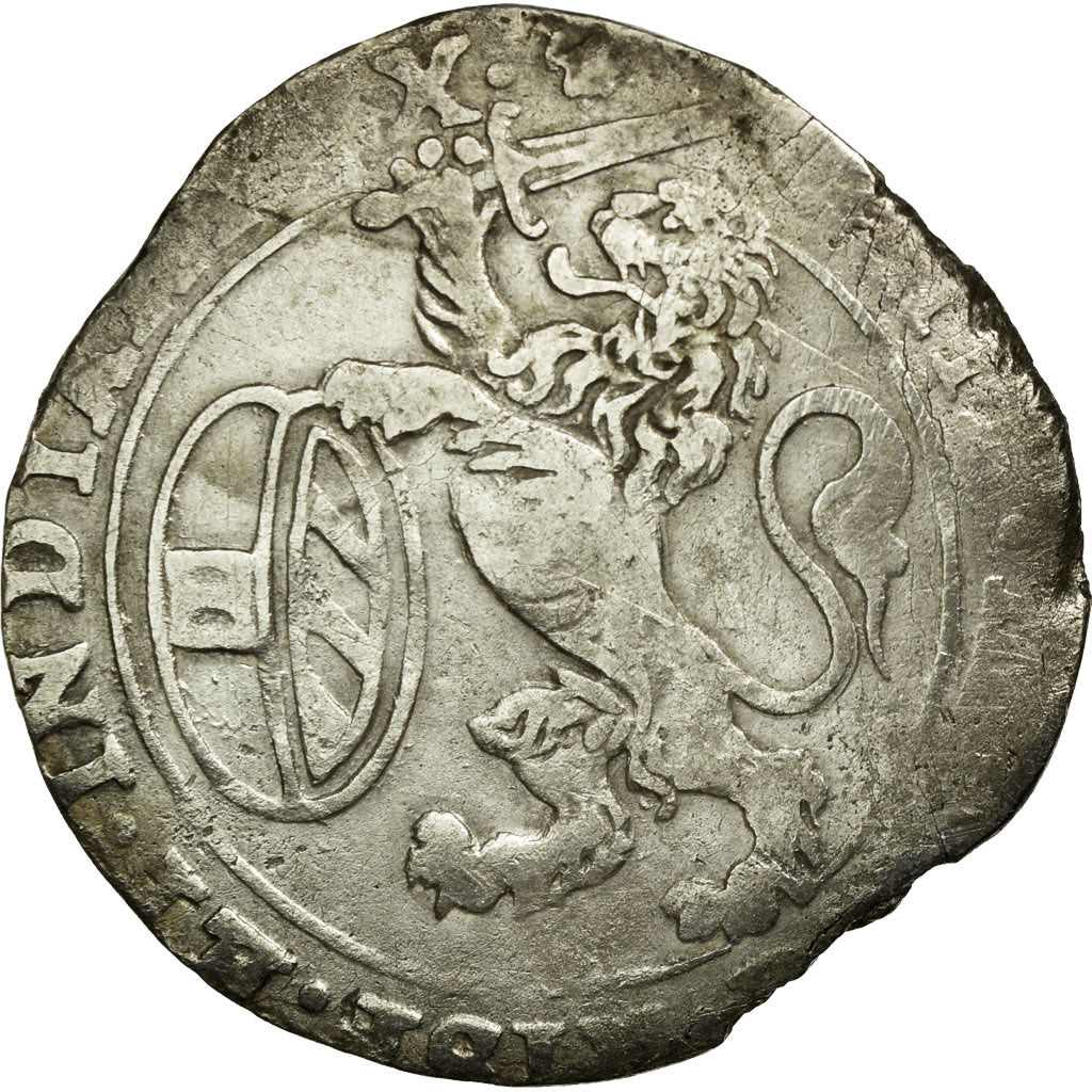 Monnaie, Pays-Bas espagnols, Philippe IV, Escalin, 1624, Bruxelles, TB+, Argent