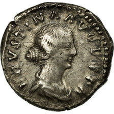 Monnaie, Faustina II, Denier, 161, Rome, TTB, Argent, RIC:728