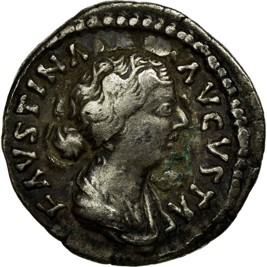 Coin, Faustina II, Denarius, 165-175, Rome, Fourrée, EF(40-45), Silver, RIC:697