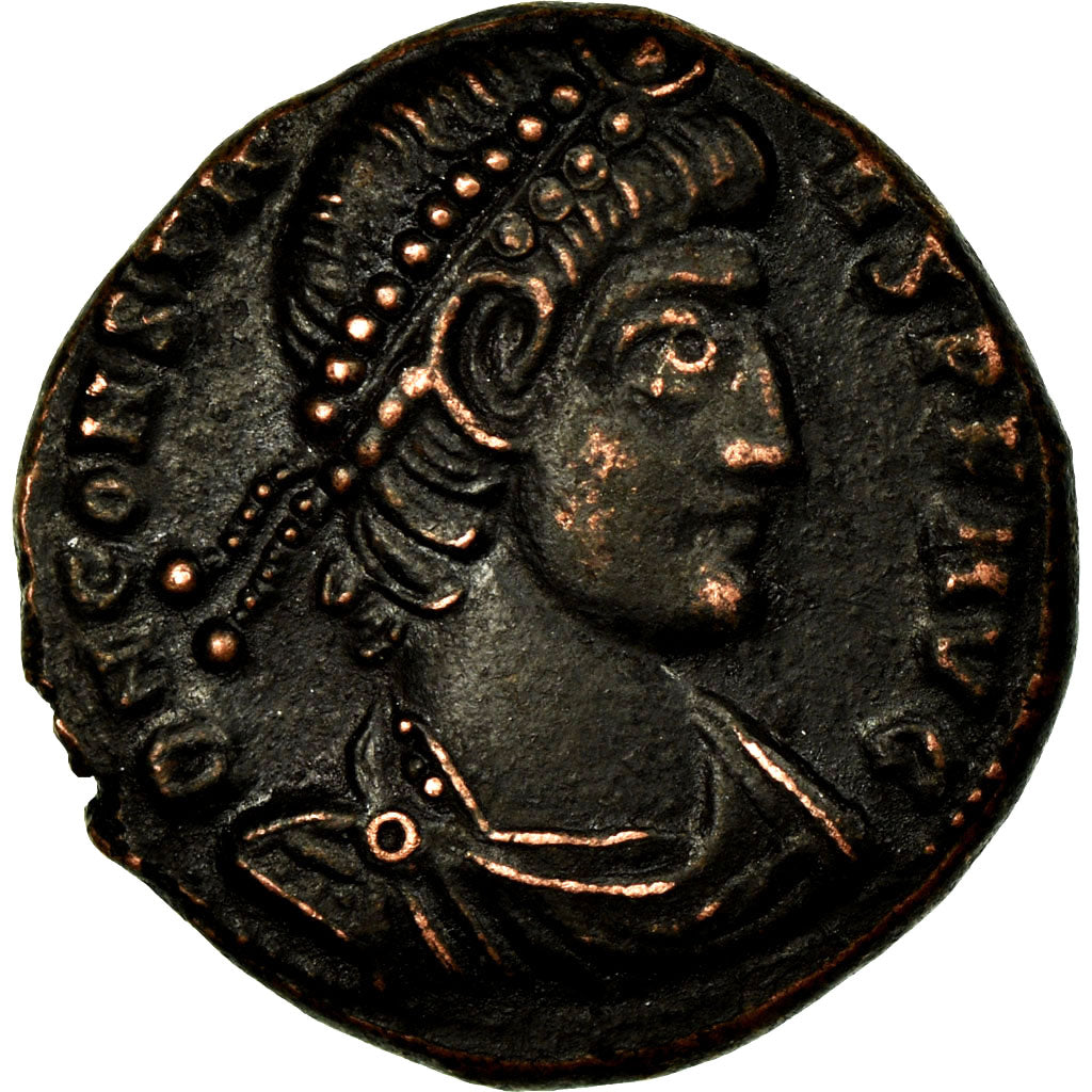 Coin, Constans, Follis, 348-350, Siscia, Modern forgery, AU(50-53), Bronze