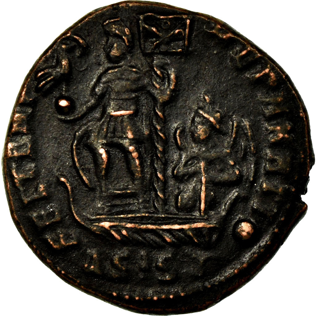 Coin, Constans, Follis, 348-350, Siscia, Modern forgery, AU(50-53), Bronze