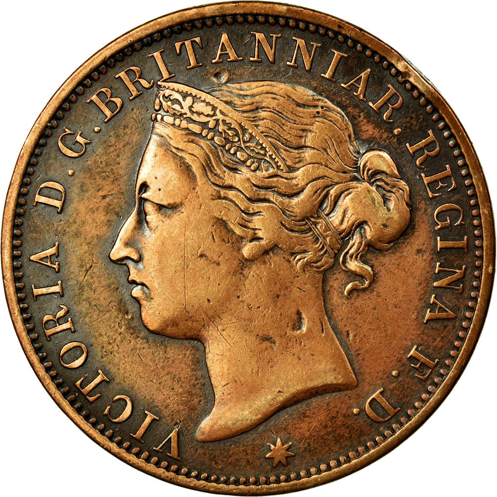 Coin, Jersey, Victoria, 1/12 Shilling, 1881, VF(30-35), Bronze, KM:8
