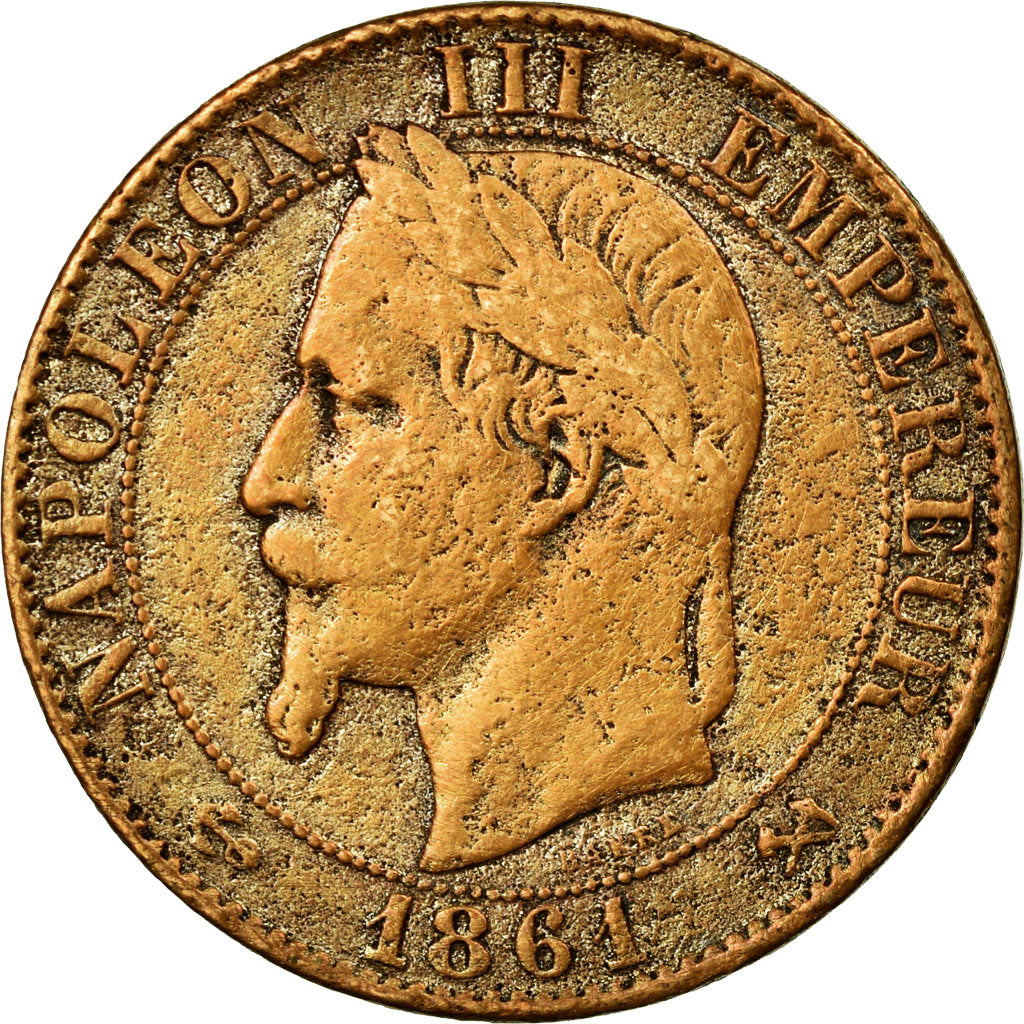 Coin, France, Napoleon III, Napoléon III, 5 Centimes, 1861, Bordeaux
