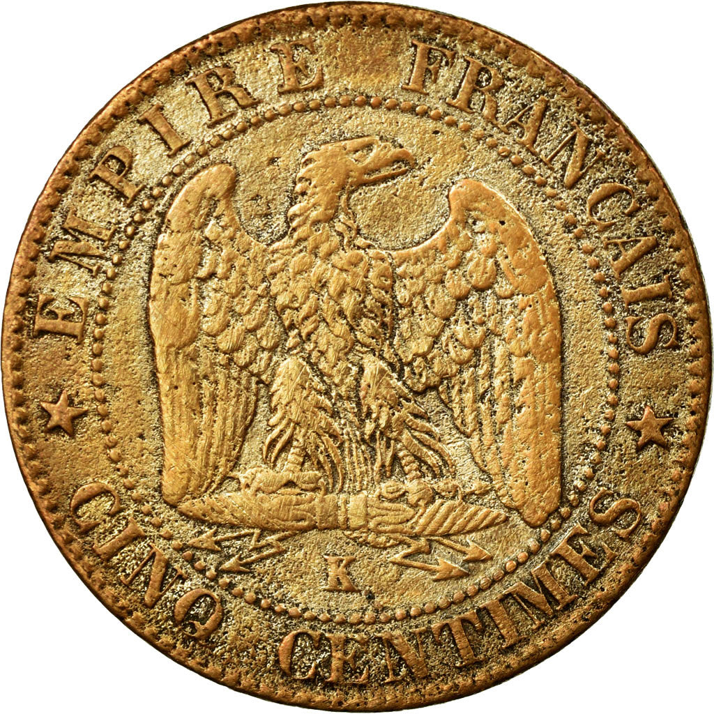 Coin, France, Napoleon III, Napoléon III, 5 Centimes, 1861, Bordeaux