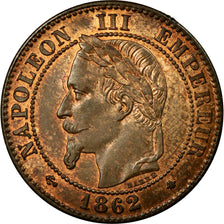 Coin, France, Napoleon III, Napoléon III, 2 Centimes, 1862, Paris, MS(60-62)