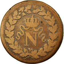 Munten, Frankrijk, Napoléon I, Decime, 1814, Strasbourg, FR, Bronze, KM:700