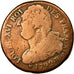 Coin, France, Louis XVI, 2 Sols, 1792, Strasbourg, F(12-15), Bronze, Gadoury:24