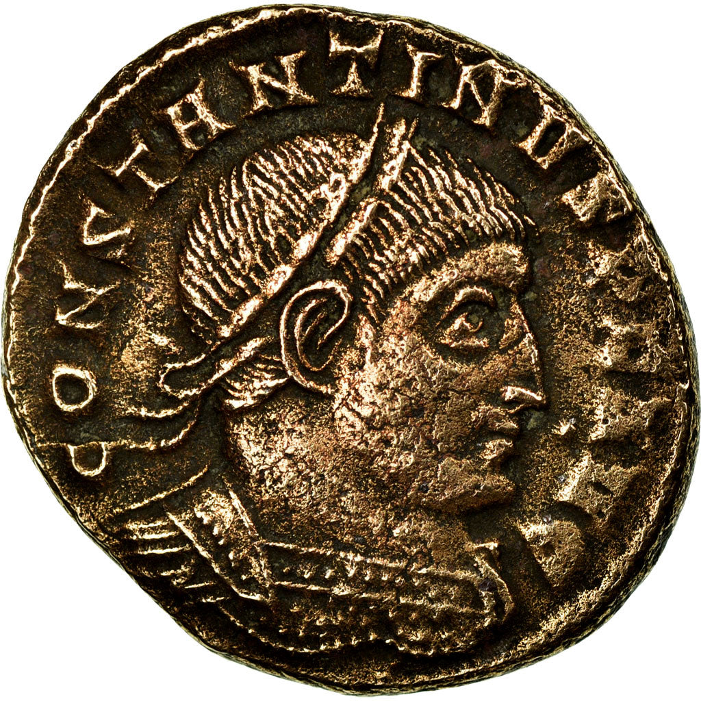 Coin, Constantine I, Follis, 312-313, Ticinum, EF(40-45), Bronze, RIC:117