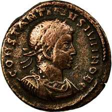 Monnaie, Constantin II, Follis, 321, Aquilée, TB+, Bronze, RIC:94