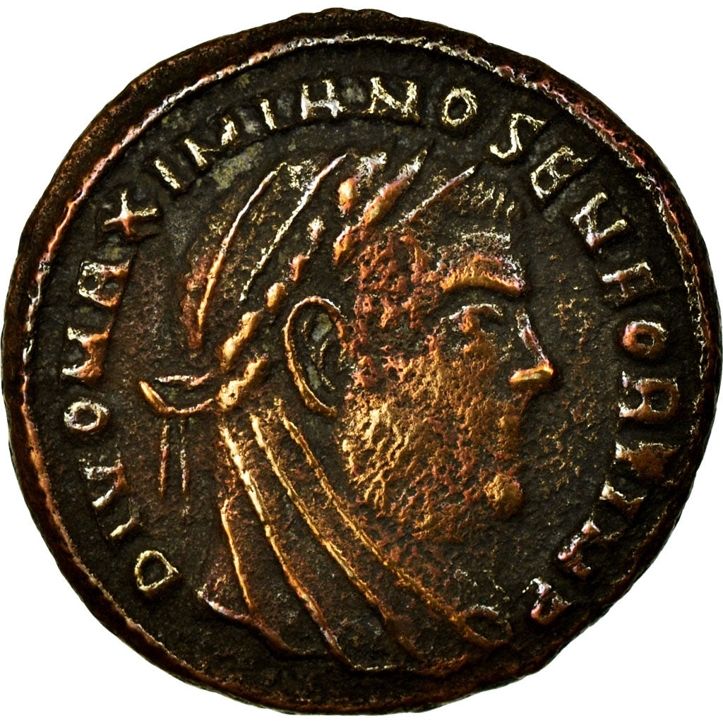 Monnaie, Divus Maximianus, Demi-Follis, 317-318, Siscia, TTB, Bronze, RIC:41