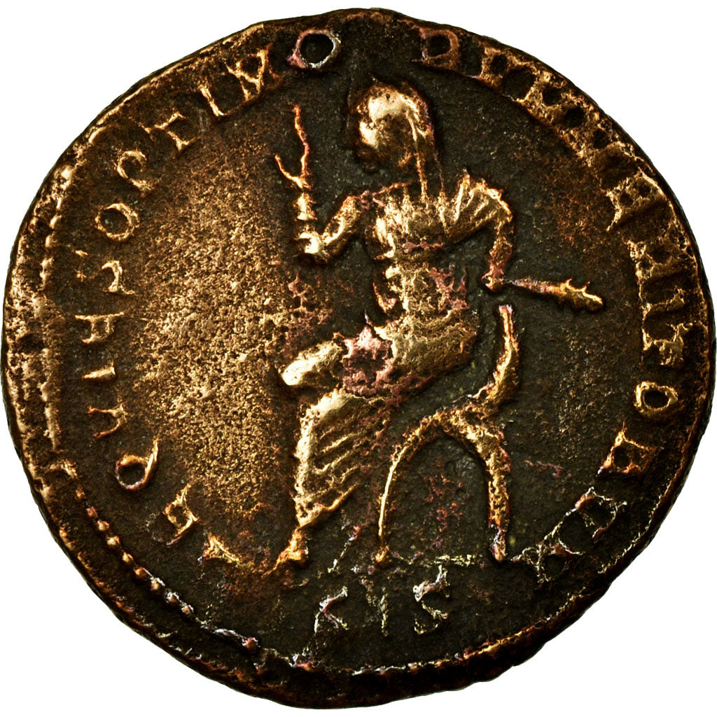 Monnaie, Divus Maximianus, Demi-Follis, 317-318, Siscia, TTB, Bronze, RIC:41