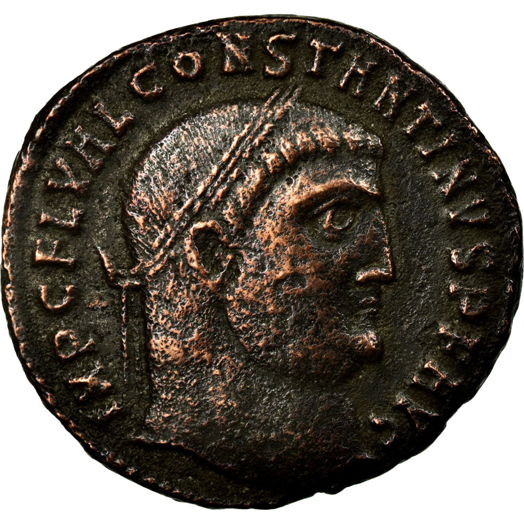 Coin, Constantine I, Follis, 316-317, Nicomedia, EF(40-45), Bronze, RIC:69var