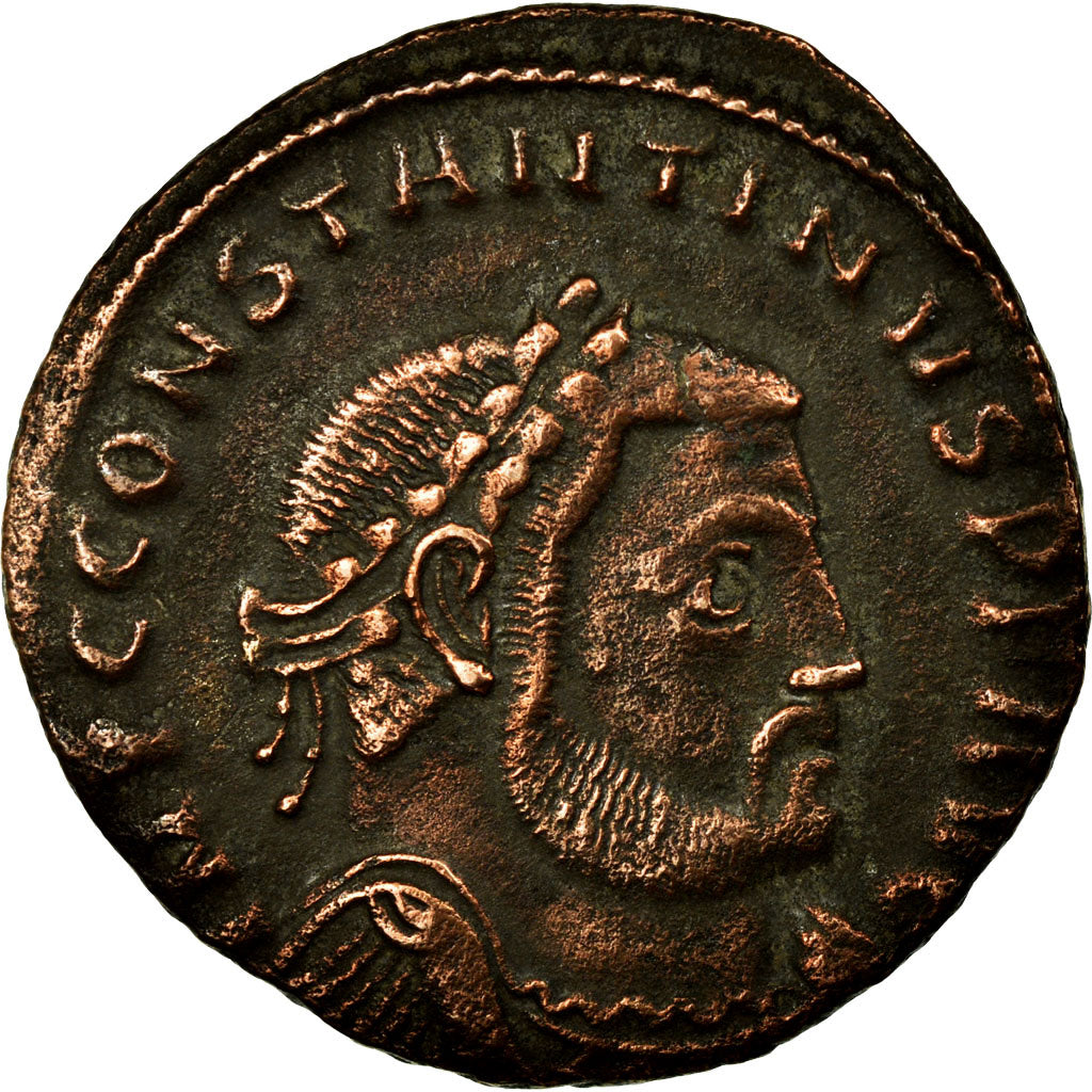 Coin, Constantine I, Follis, 312-313, Thessalonica, EF(40-45), Bronze, RIC:61b