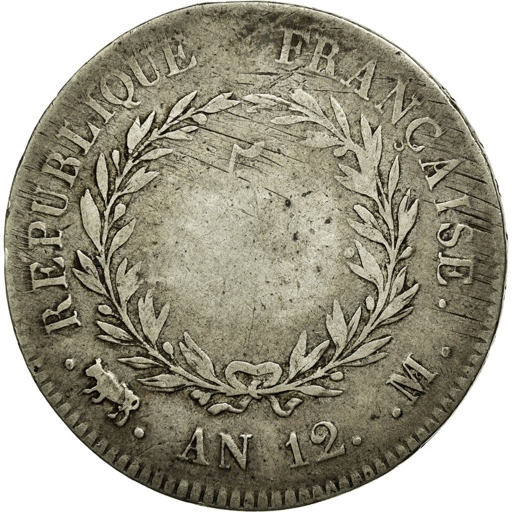 Coin, France, Napoleon I, 5 Francs, An 12, Toulouse, F(12-15), Silver