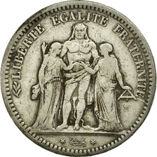 Monnaie, France, Hercule, 5 Francs, 1848, Strasbourg, TB, Argent, Gadoury:683