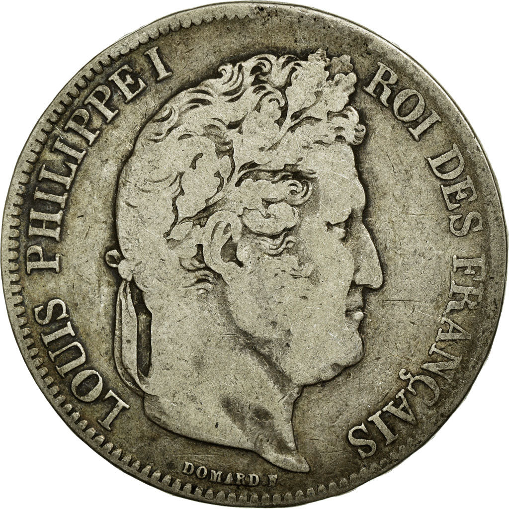 Monnaie, France, Louis-Philippe, 5 Francs, 1832, Marseille, TB, Argent