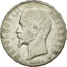 Coin, France, Napoleon III, 5 Francs, 1856, Strasbourg, VF(20-25), Silver