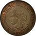 Munten, Frankrijk, Cérès, 2 Centimes, 1877, Paris, PR, Bronze, Gadoury:105