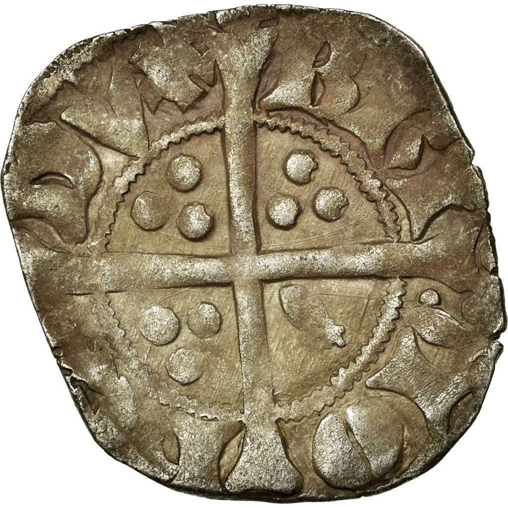Coin, France, Bretagne, Jean IV de Montfort, 1/2 Gros, 1345-1399, VF(30-35)