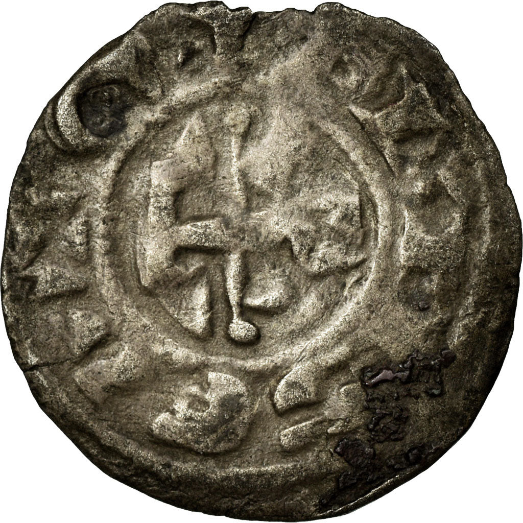 Munten, Frankrijk, Berry, Geoffroy II de Donzy, Obol, 1060-1160, Gien, FR+