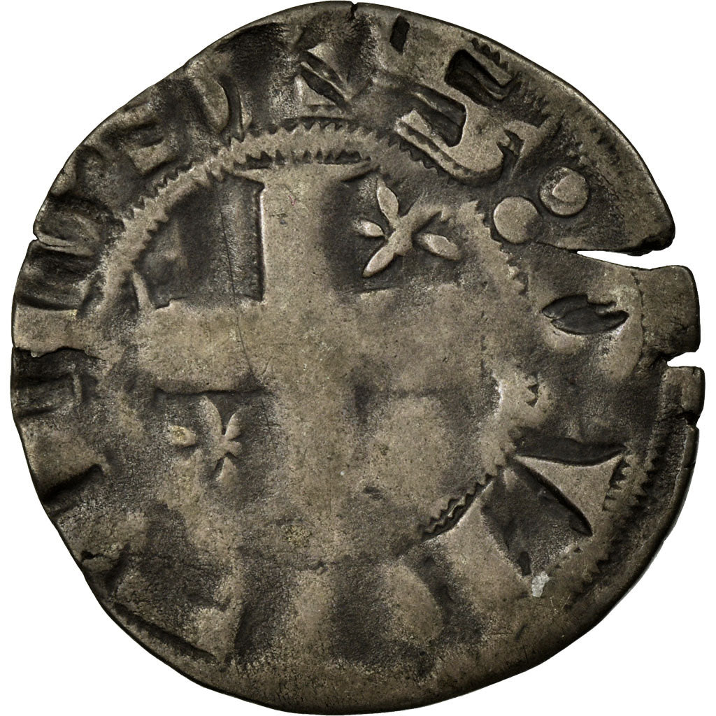 Münze, Frankreich, Picardie, Éléonore d'Alsace, Denier Parisis, 1183-1214