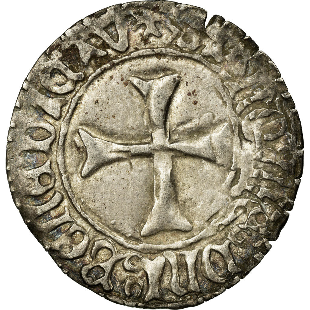 Coin, France, Bretagne, François II, Blanc à la targe, 1458-1488, Nantes