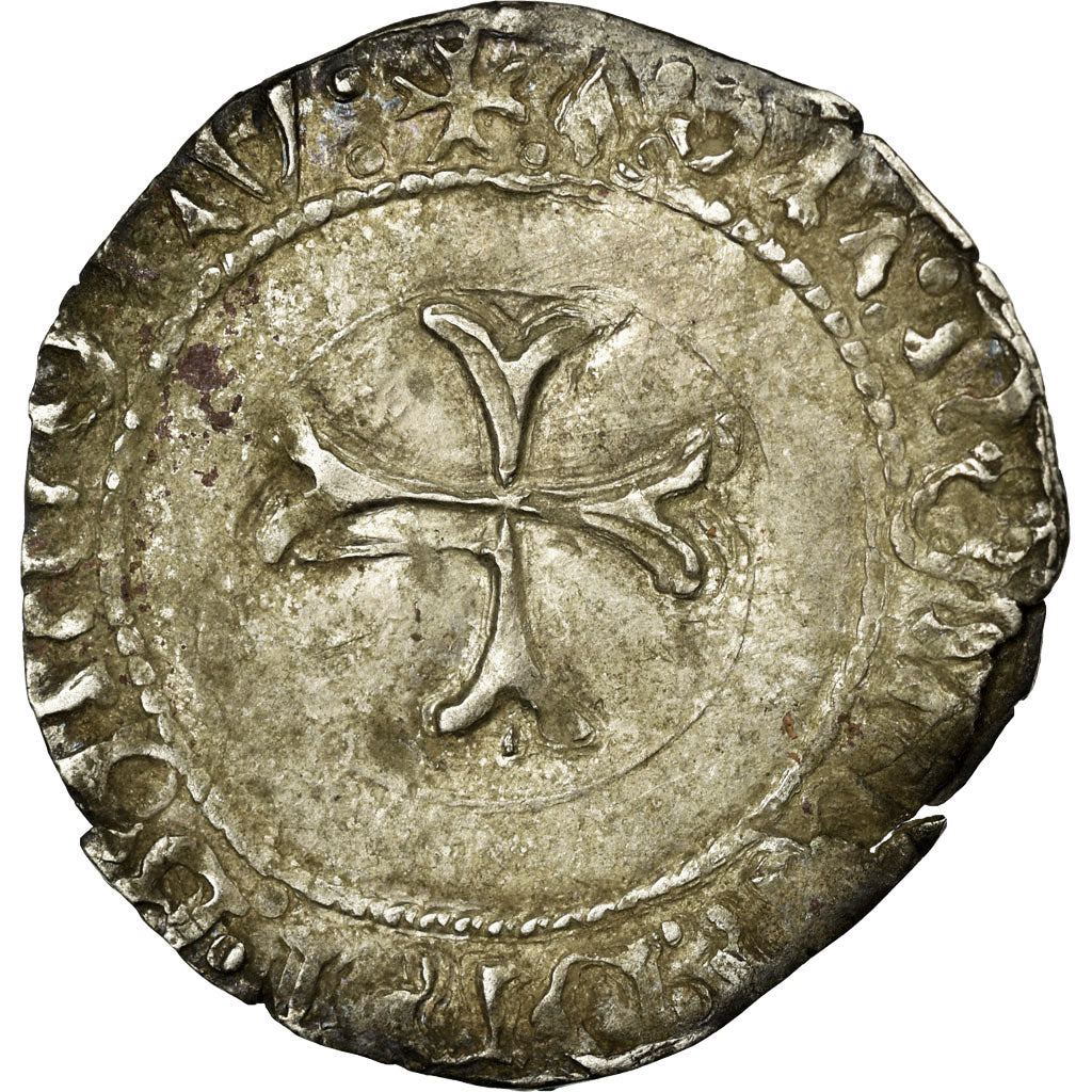 Monnaie, France, Bretagne, François II, Blanc à la targe, 1458-1488, Nantes