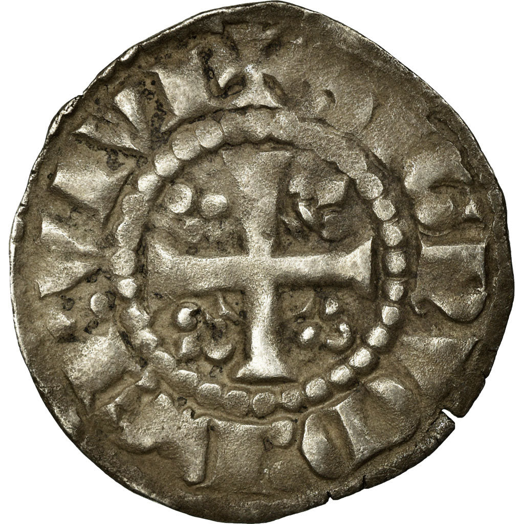 Monnaie, France, Maine, Charles de Valois, Denier, 1290-1317, Le Mans, TTB