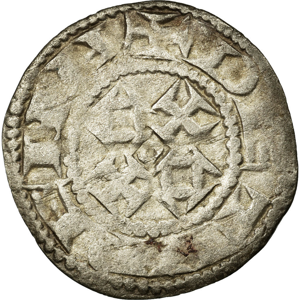 Moeda, França, Limousin, Raymond II-IV, Denarius, 1143-1243, VF(30-35), Lingote