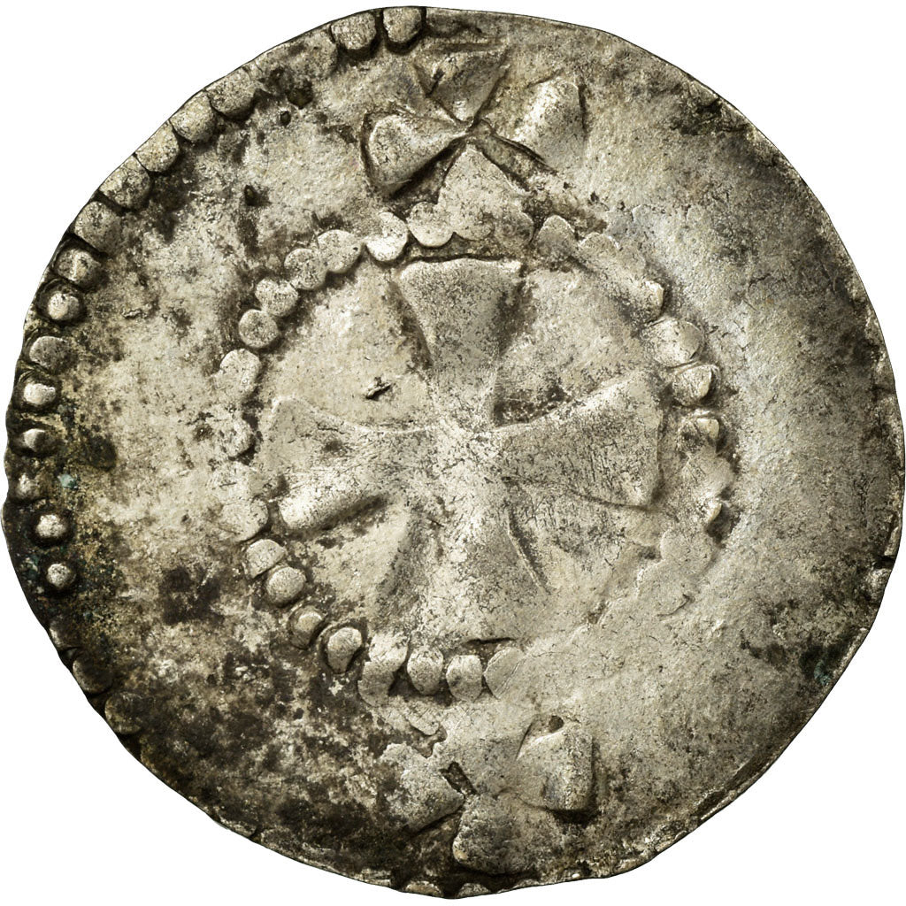 Munten, Frankrijk, Champagne, Anoniemen, Denarius, Sens, FR+, Zilver