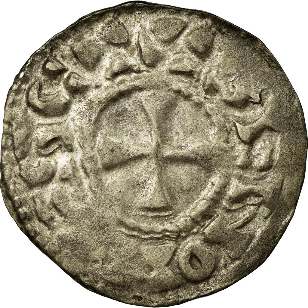 Coin, France, Champagne, Anonymous, Denarius, Sens, VF(30-35), Silver