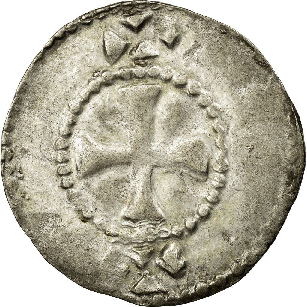 Monnaie, France, Champagne, Anonymes, Denier, Sens, TTB, Argent, Boudeau:1740