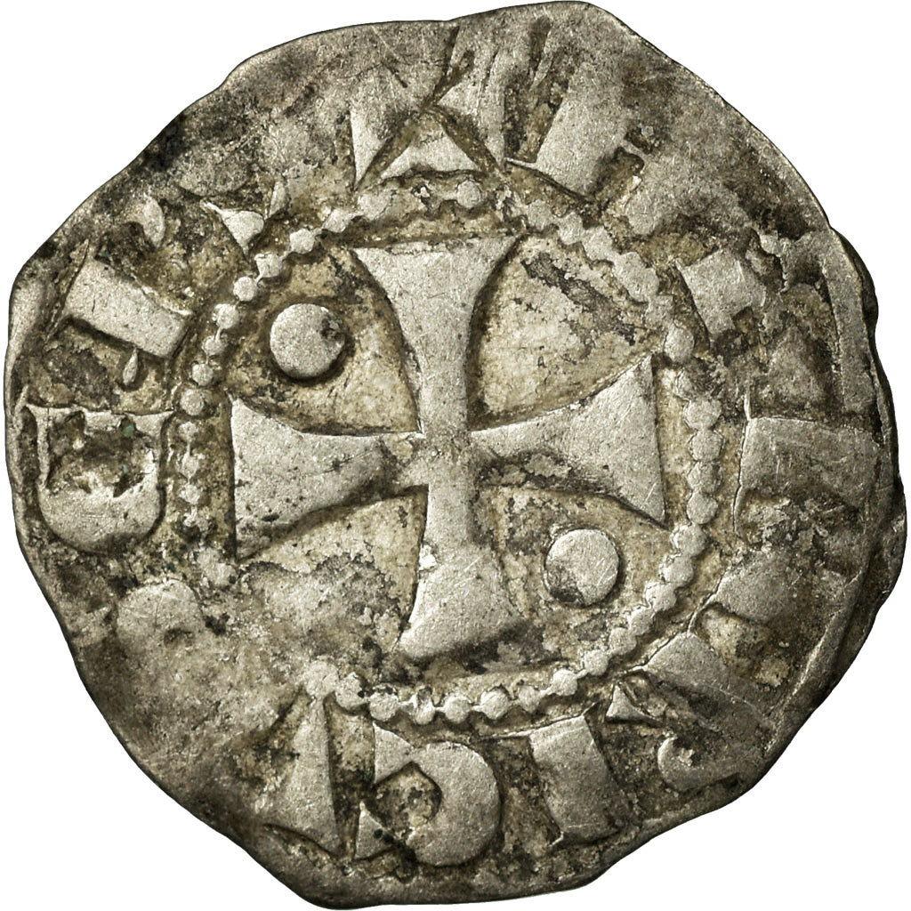 Coin, France, Picardie, Henri de France, Obol, 1149-1162, Beauvais, VF(30-35)