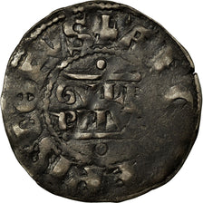 Monnaie, France, Champagne, Guillaume I, Denier, 1176-1202, Reims, TB, Argent