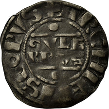 Coin, France, Champagne, Guillaume I, Denarius, 1176-1202, Reims, VF(30-35)