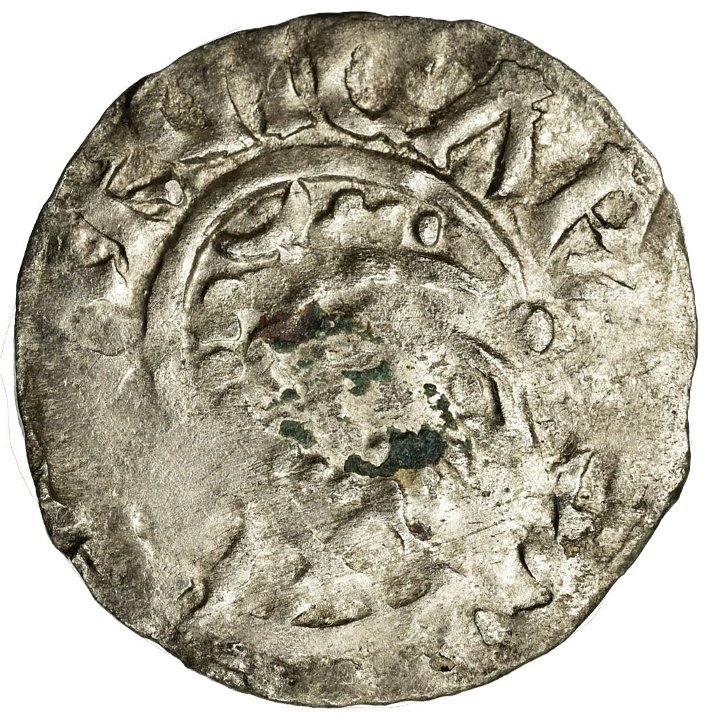 Coin, France, Picardie, Denarius, Soissons, Abbaye de Saint-Médard, EF(40-45)
