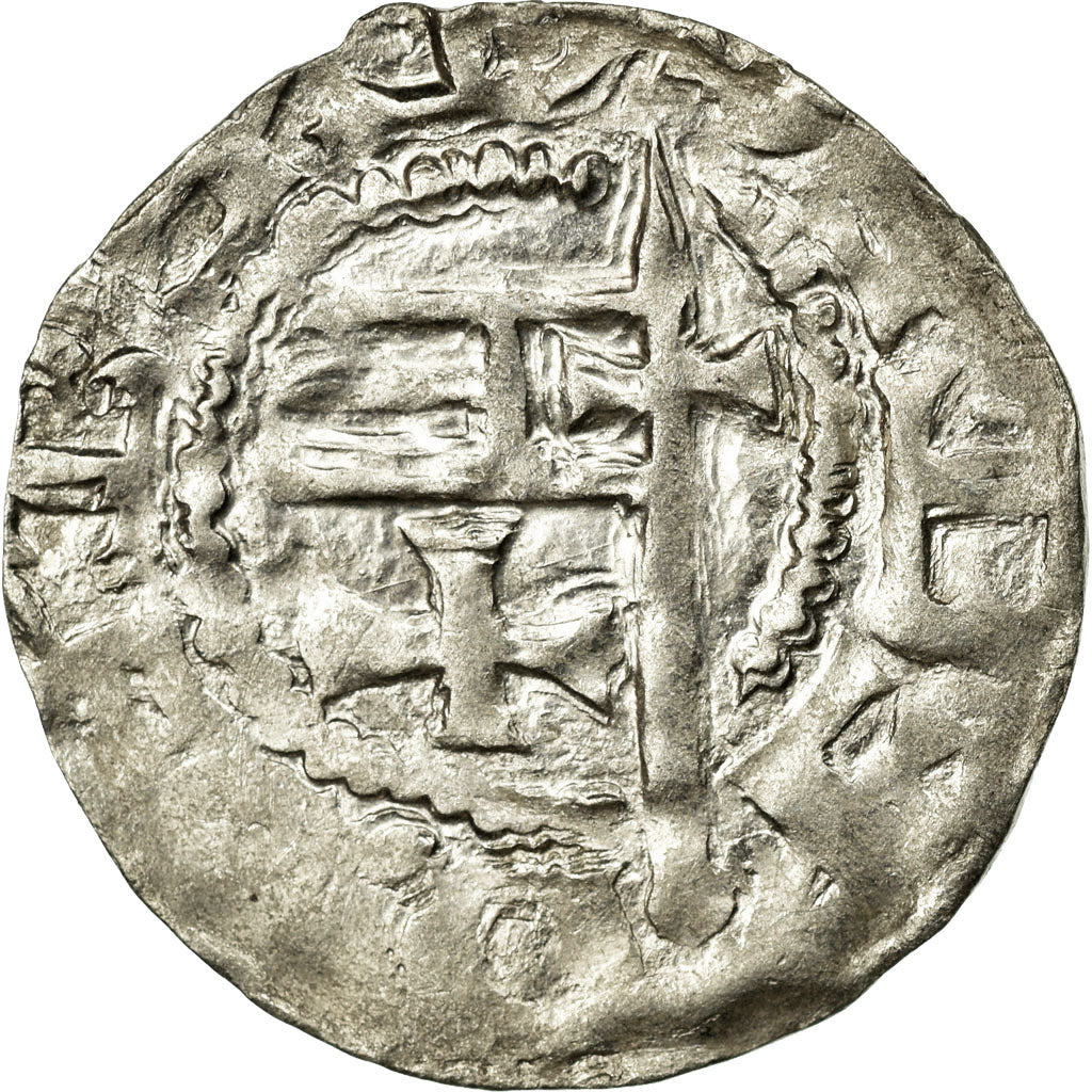 Monnaie, France, Picardie, Denier, Soissons, Abbaye de Saint-Médard, TTB+